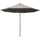 Parasol en bois 350 cm avec manivelle june gris