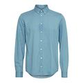CASUAL FRIDAY CFAnton BD LS Denim Chambray Shirt Herren Jeanshemd Denim Hemd Freizeithemd mit Hemdkragen aus 100% Baumwolle Regular Fit, Größe:XXL, Farbe:Denim Light Blue (200435)