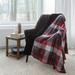 Premium Reversible Throw Blanket 60in x 48in (Classic Red Plaid)