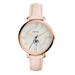 Women's Fossil Pink Kent State Golden Flashes Jacqueline Date Blush Leather Watch