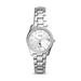 Women's Fossil Silver Wyoming Cowboys Scarlette Mini Three-Hand Date Watch