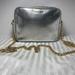 Victoria's Secret Bags | New Victoria Secret Silver Faux Snakeskin With Gold Chain Bag | Color: Gold/Silver | Size: Os