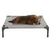 Cot-Style Elevated Pet Bed, 30" L X 24" W X 7" H, Gray, Medium