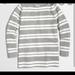 J. Crew Sweaters | J Crew Boat Neck Sweater | Color: Gray/White | Size: M
