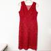 Free People Dresses | Free People Red Lace Sleeveless Dress Size L Nwot | Color: Red | Size: L