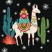 The Holiday Aisle® Lovely Llamas II Christmas Black Canvas, Cotton | 12 H x 12 W x 1.25 D in | Wayfair A5D59465F5E64B93A49BBE1D74415F89