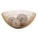 Everly Quinn Metal Decorative Bowl Metal/Wire in Yellow | 4.75 H x 11 W x 11 D in | Wayfair 1C47C4595DD14A0AB62C29AEFD973346