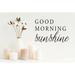 Trinx Good Morning Sunshine Wall Decal Vinyl in Black | 6 H x 9 W in | Wayfair 3BF7F9B7661F4098BE5CE1DF52A4CAA3