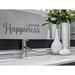 Trinx Choose Happiness Script Wall Decal Vinyl in Gray | 8 H x 24 W in | Wayfair D2510A92BB924CFC85ECB748903AB0CD