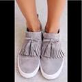 Kate Spade Shoes | Kate Spade Lenna Tassel Sneaker | Color: Gray | Size: 9