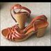 American Eagle Outfitters Shoes | American Eagle Women's Size 7 Brown Heel Strappy Sandals Ankle Strap Open Toe | Color: Brown | Size: 7