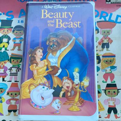 Disney Media | Disney The Classics Black Diamond Beauty And The Beast Vhs - Original Cover | Color: Black/Blue | Size: Os