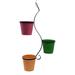 Gracie Oaks 3-Piece Metal Hanging Planter Metal in Pink/Green/Yellow | 36 H x 12 W x 10 D in | Wayfair CEE700AD37CA412BAE5B722A2631501D