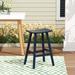 Polytrends Laguna HDPE All Weather Poly Outdoor Patio Bar Stool - Saddle Seat 29"