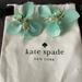 Kate Spade Jewelry | Kate Spade Vibrant Life Leather Flower Statement Earrings | Color: Blue | Size: Os