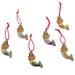 The Holiday Aisle® 6 piece Mermaid Hanging Figurine Ornament Set Ceramic/Porcelain in Brown | 2.9 H x 1.6 W x 0.3 D in | Wayfair 264158