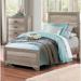 Wade Logan Geralynn Low Profile Standard Bed Wood in Brown/Gray | 52.25 H x 42 W x 79 D in | Wayfair 94AD023058B24725B0C3082E91CEDECD