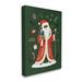 The Holiday Aisle® Festive St. Nick Green Christmas Winter Holiday Canvas in White | 48 H x 36 W x 1.5 D in | Wayfair