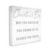 The Holiday Aisle® Search The Skies Christmas Eve Phrase Winter Holiday Canvas in White | 36 H x 36 W x 1.5 D in | Wayfair