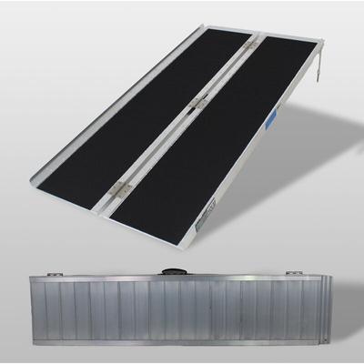 Baumarktplus - trutzholm Rollstuhlrampe klappbar 152 cm Traglast 272 kg Alu grau schwarz Image