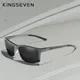 KINGSEVEN – lunettes de soleil polarisées en aluminium pour homme verres solaires carrés gris pour