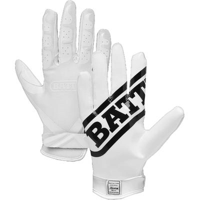 Battle Sports Double Threat Adult Receiver Gloves White