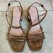 J. Crew Shoes | J. Crew Odette Tan Suede Strappy Heeled Sandals | Color: Brown/Tan | Size: 7.5