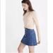 Madewell Skirts | Madewell Stretch Denim A-Line Mini Skirt | Color: Blue | Size: 4