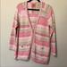 Tory Burch Sweaters | G - Tory Burch Multi Colored Cotton Knit | Color: Cream/Pink | Size: Xl