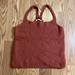 Free People Tops | Free People Intimately Fuzzy Ribbed Cropped Rust-Colored Tank Top Size Medium | Color: Red/Tan | Size: M