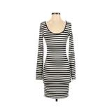 H&M Casual Dress: Blue Stripes Dresses - Women's Size X-Small