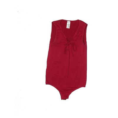 Prime Cut Bodysuit: Red Solid Tops