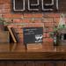 MyGift Free Standing Chalkboard Mini - Up to 2' Wood in Black/Brown | 9.25 H x 6.1 W x 0.2 D in | Wayfair WAYTB-OFC0210BRN-X4