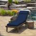 Arden Selections Outdoor Chaise Lounge Cushion Polyester in Blue/Brown | 2.5 H x 21 W in | Wayfair TG0D856B-D9Z1