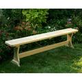 Red Barrel Studio® Wooden Garden Outdoor Bench Wood/Natural Hardwoods in Brown/Green/White | 18 H x 72 W x 14 D in | Wayfair