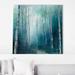 Red Barrel Studio® To The Woods Crop (Square) By Julia Purinton Print Canvas in Blue/Green | 24 H x 24 W x 1.5 D in | Wayfair