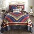 Donna Sharp Chesapeake UCC 3PC Polyester Queen Quilt Set - American Heritage Textile 60226