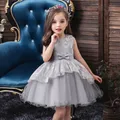 Robe de Princesse pour Fille de 0 à 5 Ans Tenue de Mariage de ixd'Anniversaire Formelle pour