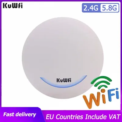 KuWFi-Amplificateur WiFi avec antenne 4dBi routeur Wi-fi port Ethernet monté au plafond point
