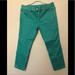 Tory Burch Jeans | G - Tory Burch Green Alexa Cropped Skinny Jeans | Color: Green | Size: 32