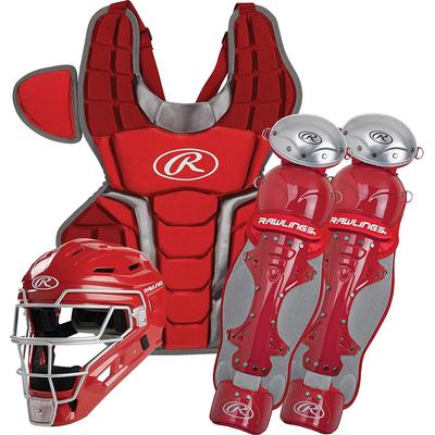 Rawlings Renegade 2.0 Intermediate Catcher's Set - Ages 12-15 Scarlet/Silver