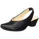 THINK! Damen AIDA, chromfrei gegerbte nachhaltige Slingback Pumps, 0000 SCHWARZ, 36 EU