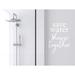 Trinx Save Water Shower Together Stack Wall Decal Vinyl in White | 11 H x 8 W in | Wayfair 0B41290FBB364948A1431D61D7AB34F5