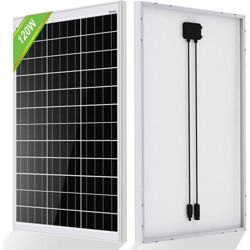 120 Watt 12V Solarmodul mono Solarpanel Photovoltaik Solarzelle zum Aufladen von 12V Batterie, für