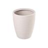 Vaso tronco bombato rigato shabby corda