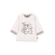 Sterntaler Baby Jungen Langarmshirt Baby GOTS Langarm-Shirt Emmi Druck - Baby Shirt Langarm - mit Esel Druck und Knopf - beige, 56