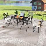 Patio Festival 4-Person Outdoor Bar Height Bistro Dining Set