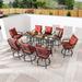 Patio Festival 8-Piece Seating Bistro Set with Tables