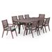 Vaughn 9 Piece Sunbrella Outdoor Patio Dining Set