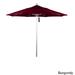 California Umbrella 7.5' Rd. Aluminum Frame, Fiberglass Rib Market Umbrella, Push Open,Anodized Silver Finish, Pacifica Fabric